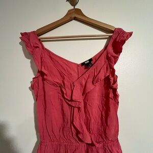 NWOT Paige Pink Ruffle Sleeveless Dress